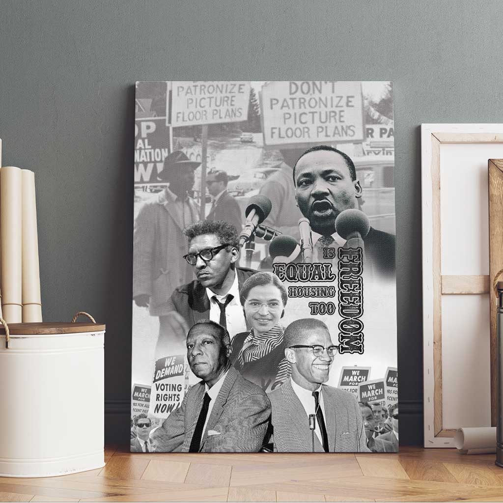 African-American History Month Canvas Wall Art Civil Rights Leaders