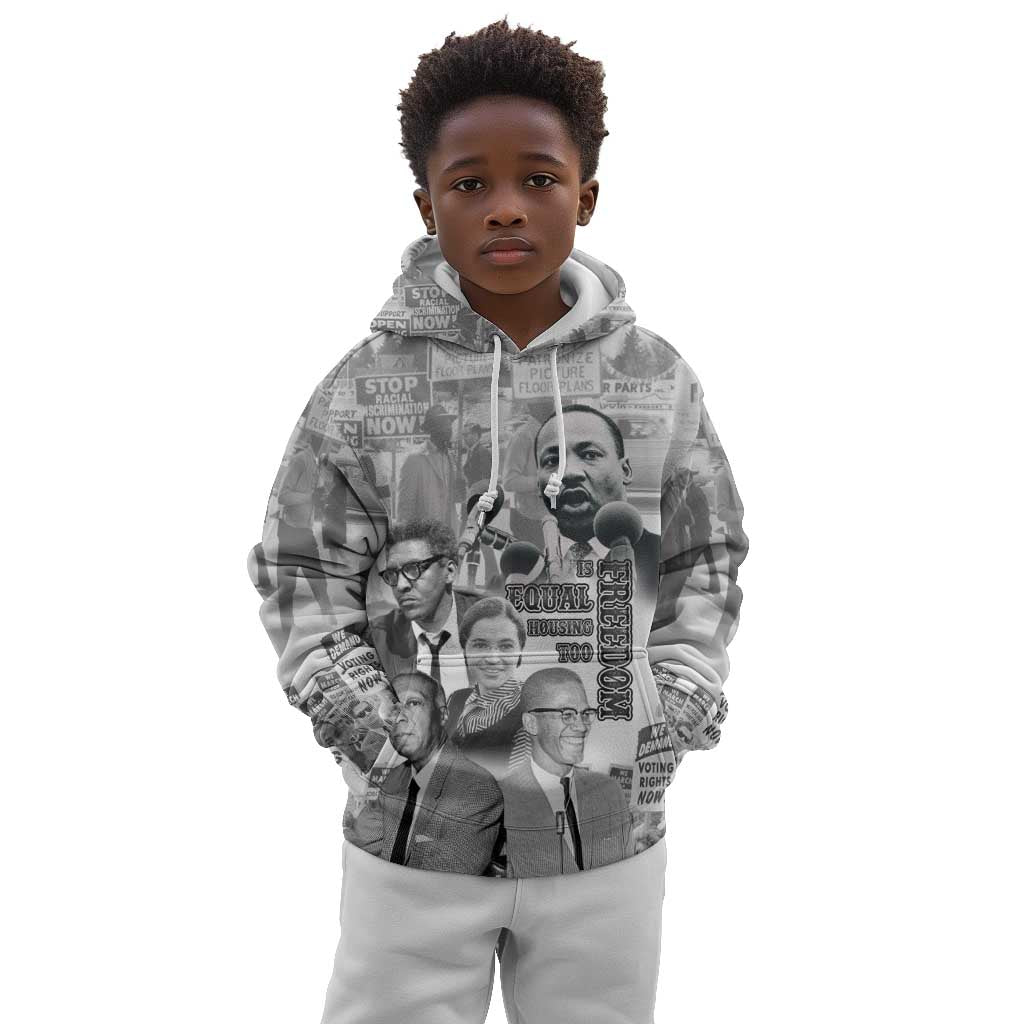 African-American History Month Kid Hoodie Civil Rights Leaders