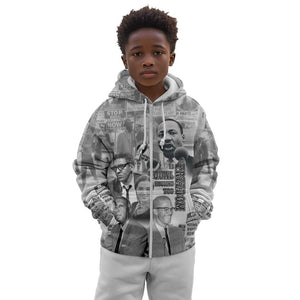 African-American History Month Kid Hoodie Civil Rights Leaders