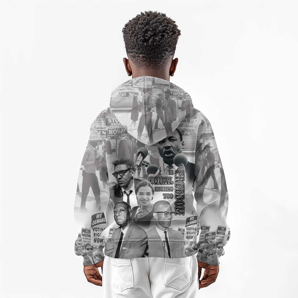 African-American History Month Kid Hoodie Civil Rights Leaders