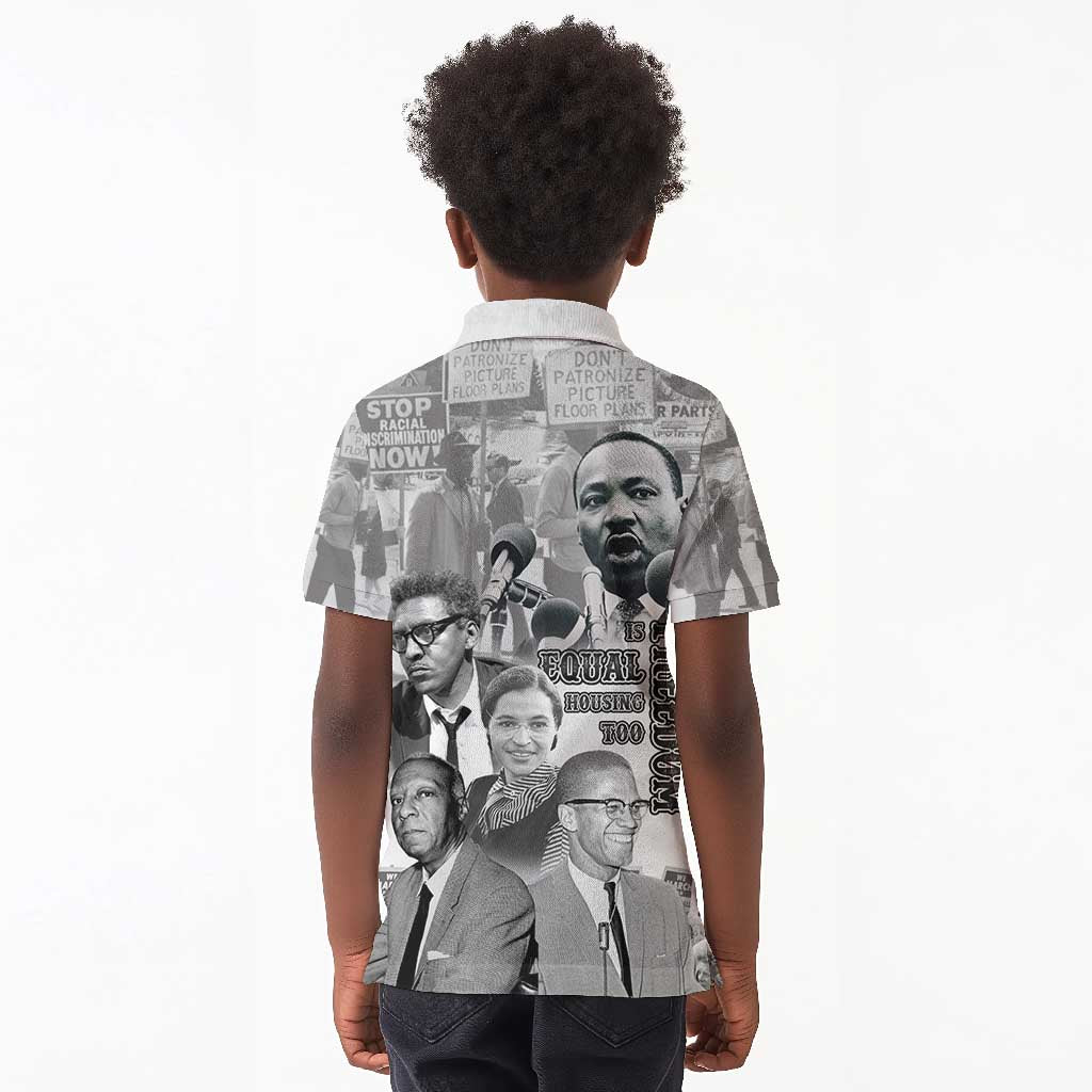 African-American History Month Kid Polo Shirt Civil Rights Leaders