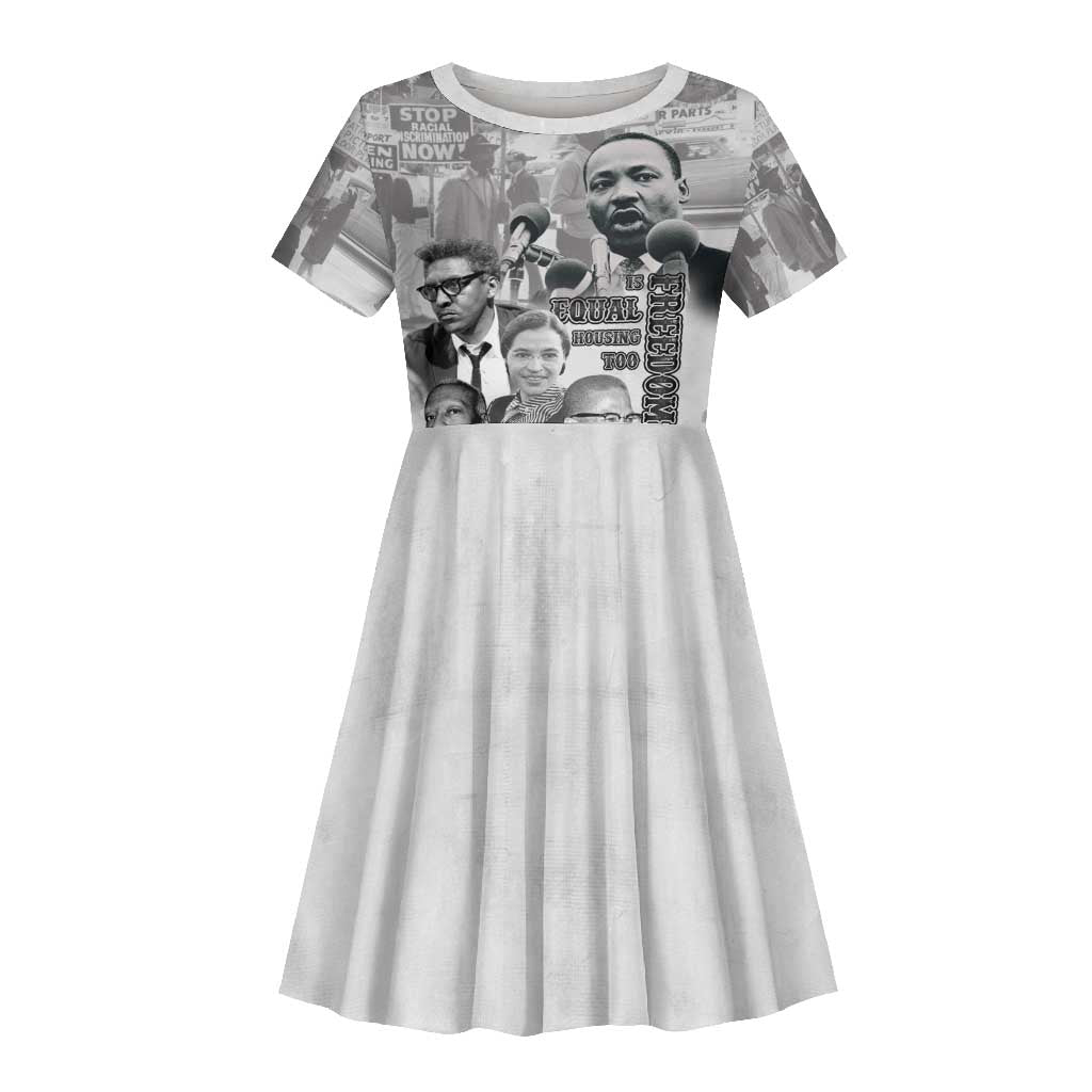 African-American History Month Kid Short Sleeve Dress Civil Rights Leaders