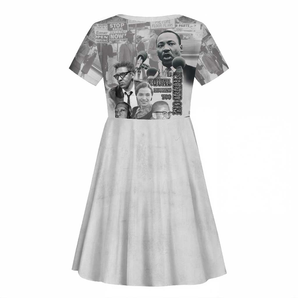African-American History Month Kid Short Sleeve Dress Civil Rights Leaders