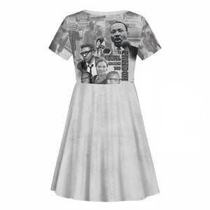 African-American History Month Kid Short Sleeve Dress Civil Rights Leaders