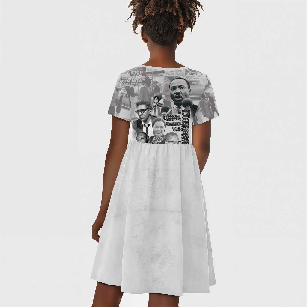 African-American History Month Kid Short Sleeve Dress Civil Rights Leaders