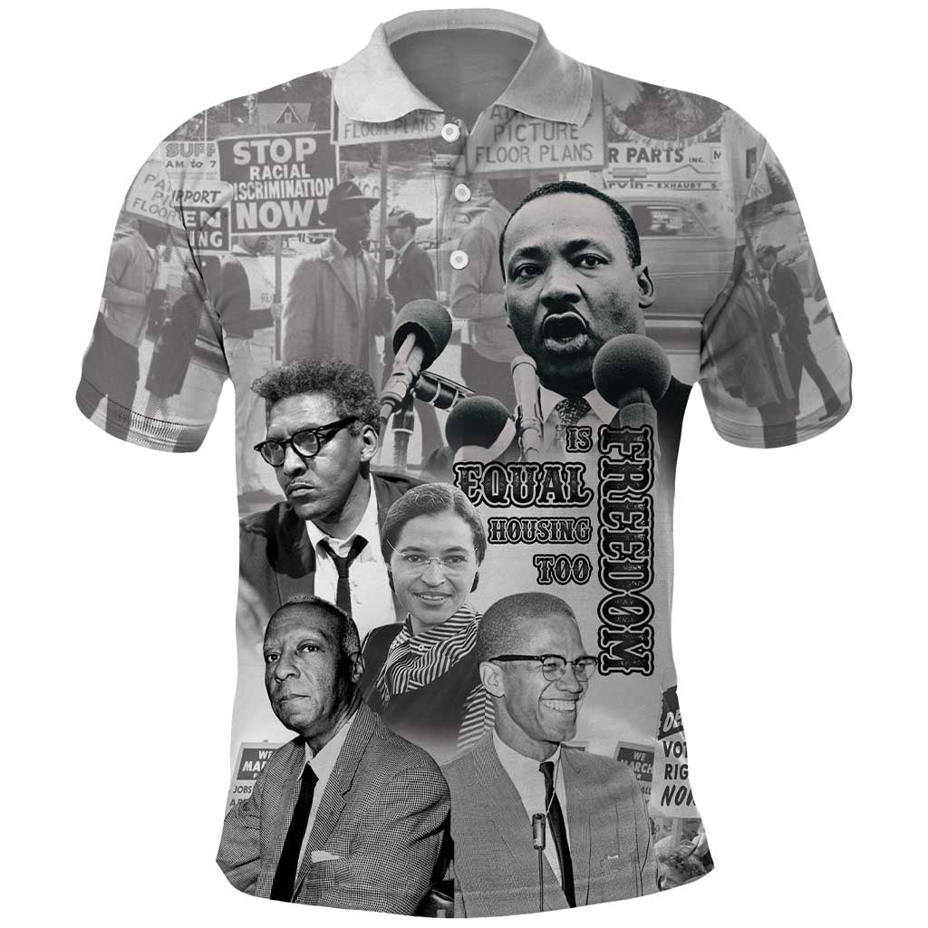African-American History Month Polo Shirt Civil Rights Leaders
