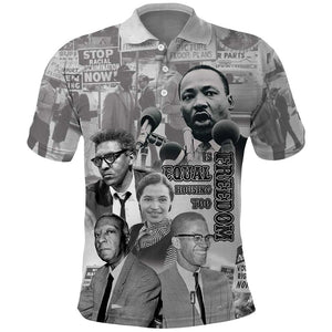 African-American History Month Polo Shirt Civil Rights Leaders