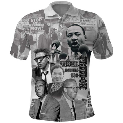 African-American History Month Polo Shirt Civil Rights Leaders