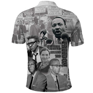 African-American History Month Polo Shirt Civil Rights Leaders
