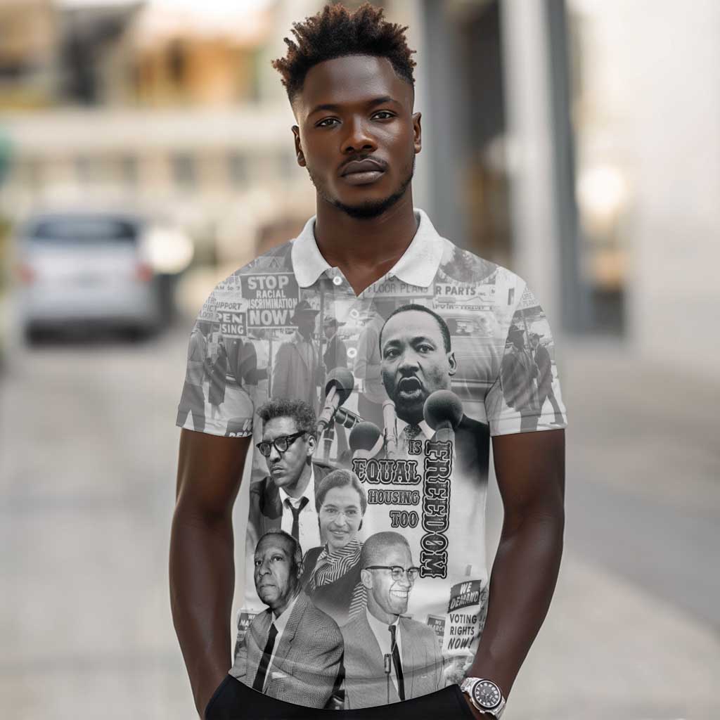 African-American History Month Polo Shirt Civil Rights Leaders