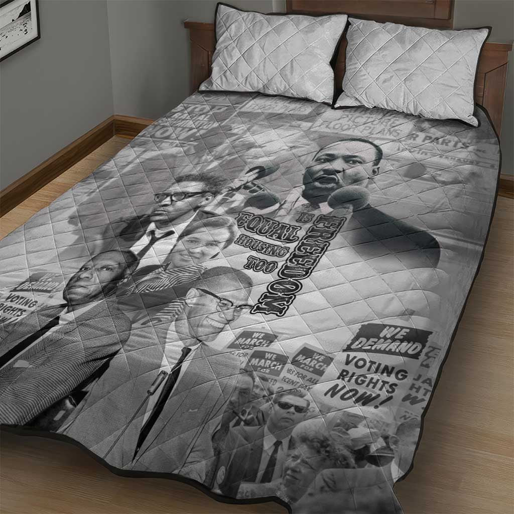 African-American History Month Quilt Bed Set Civil Rights Leaders