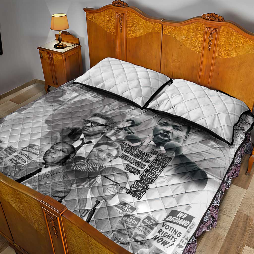 African-American History Month Quilt Bed Set Civil Rights Leaders
