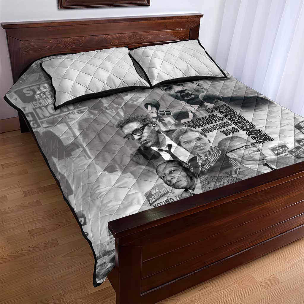African-American History Month Quilt Bed Set Civil Rights Leaders