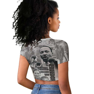 African-American History Month Raglan Cropped T shirt Civil Rights Leaders
