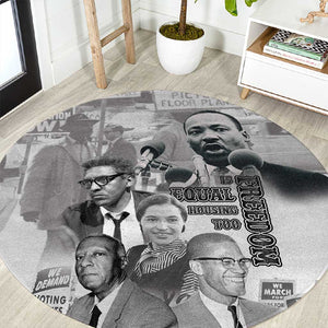 African-American History Month Round Carpet Civil Rights Leaders