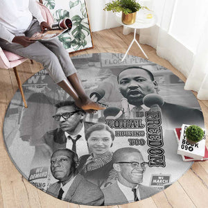 African-American History Month Round Carpet Civil Rights Leaders