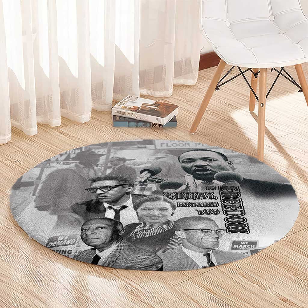 African-American History Month Round Carpet Civil Rights Leaders