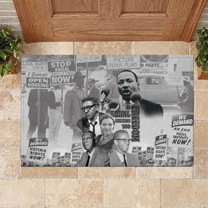 African-American History Month Rubber Doormat Civil Rights Leaders