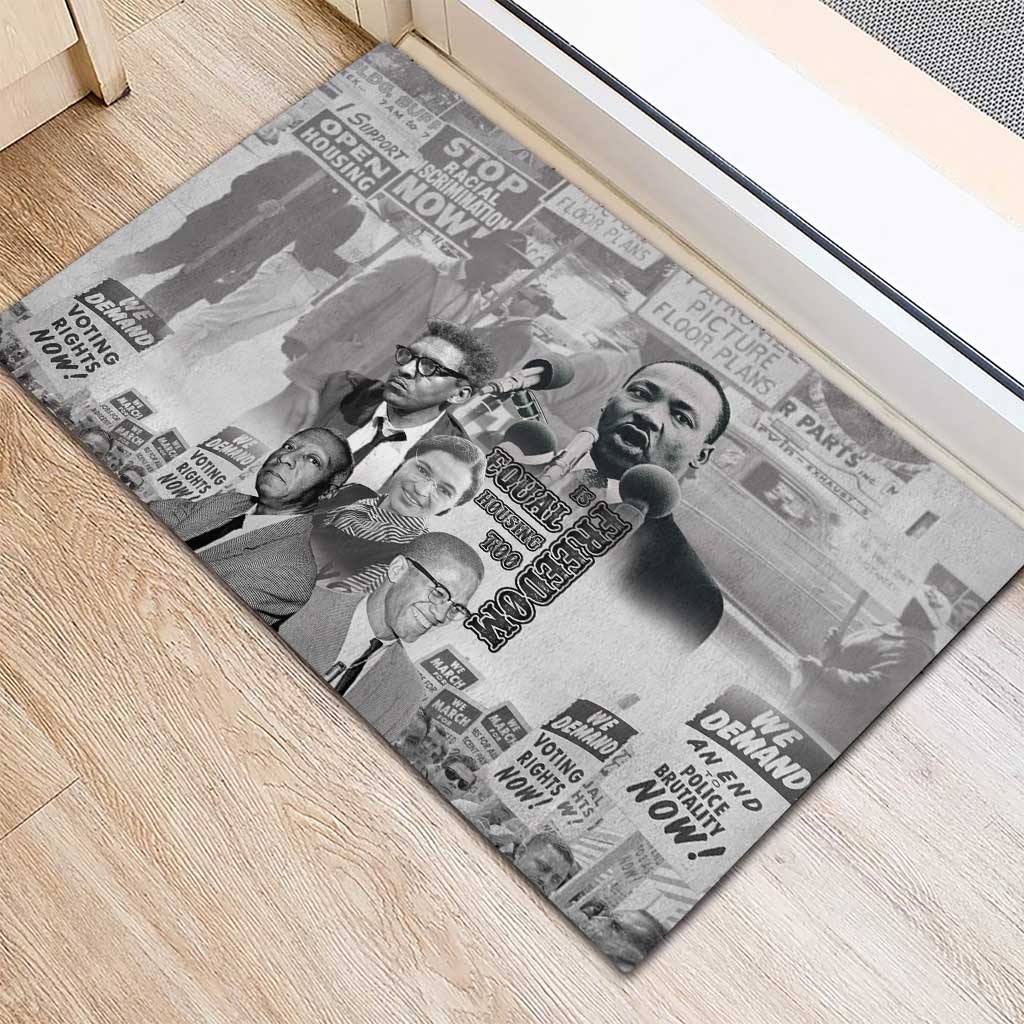 African-American History Month Rubber Doormat Civil Rights Leaders