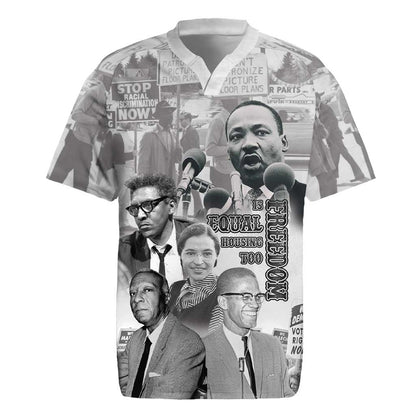 African-American History Month Rugby Jersey Civil Rights Leaders