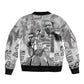 African-American History Month Sleeve Zip Bomber Jacket Civil Rights Leaders