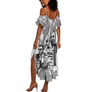 African-American History Month Summer Maxi Dress Civil Rights Leaders