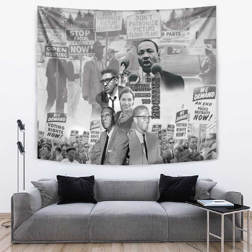 African-American History Month Tapestry Civil Rights Leaders