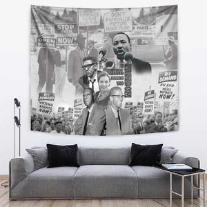 African-American History Month Tapestry Civil Rights Leaders