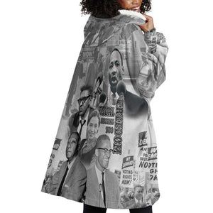 African-American History Month Wearable Blanket Hoodie Civil Rights Leaders