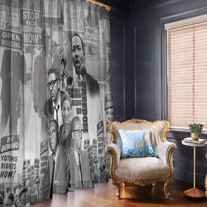 African-American History Month Window Curtain Civil Rights Leaders