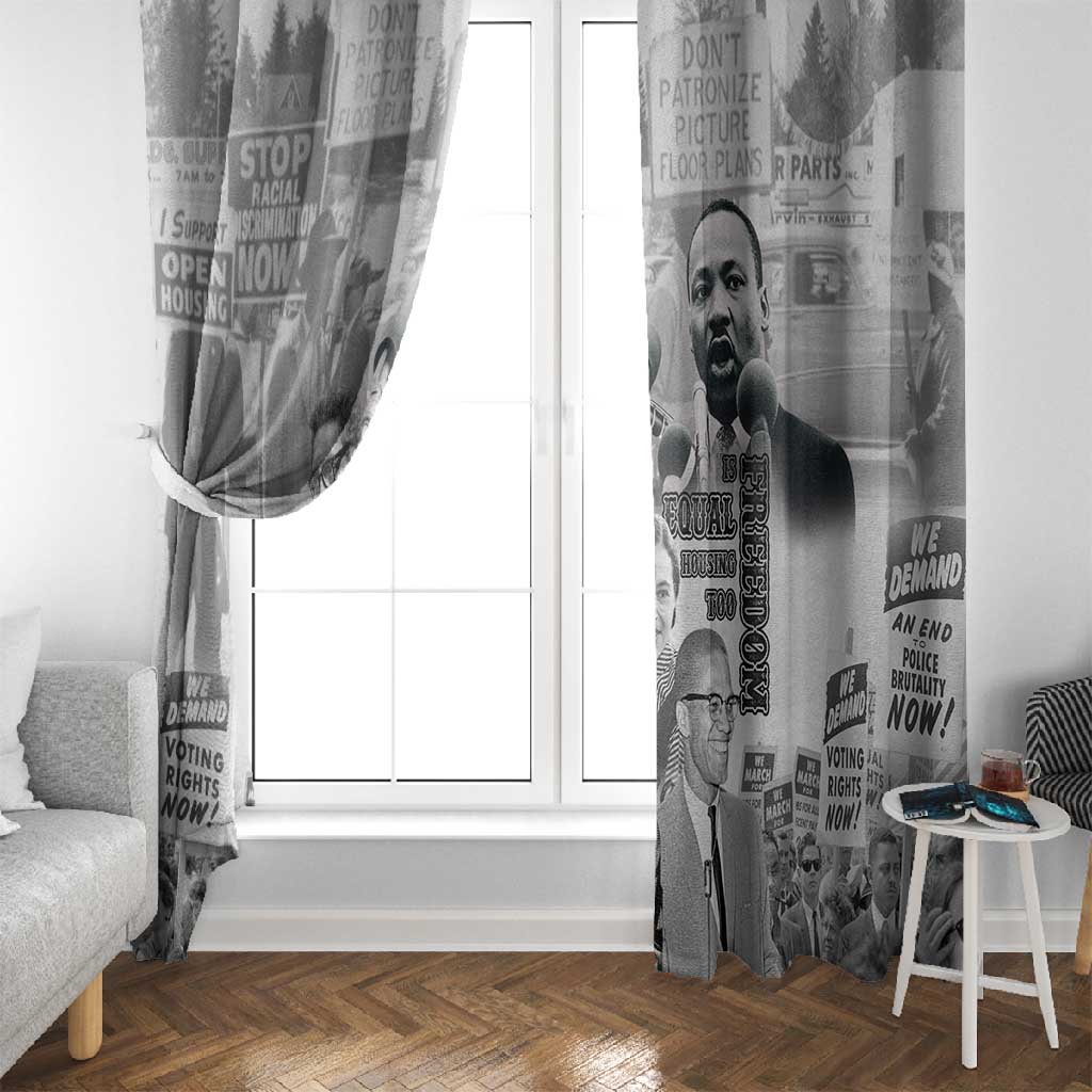 African-American History Month Window Curtain Civil Rights Leaders