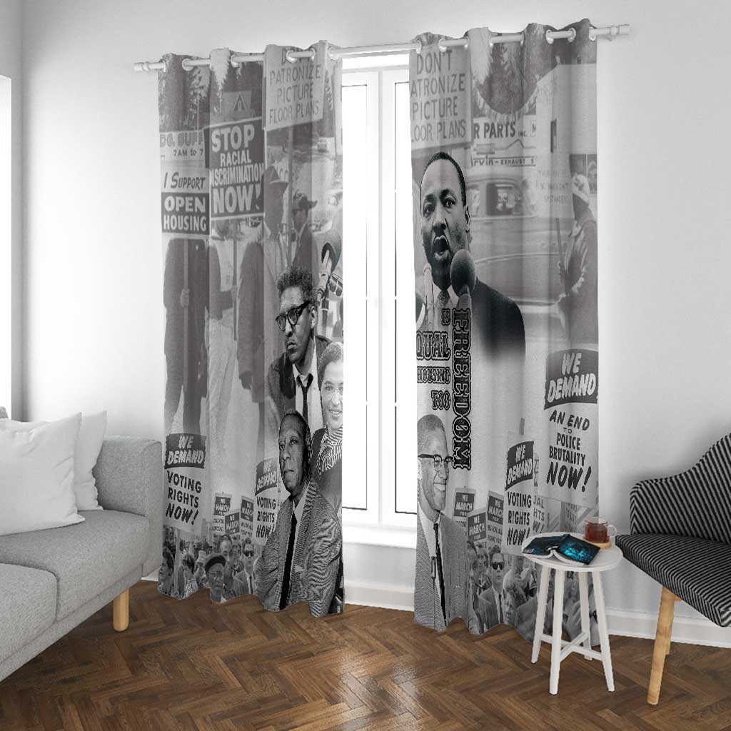 African-American History Month Window Curtain Civil Rights Leaders
