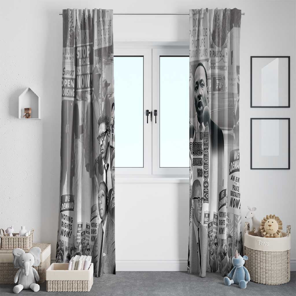 African-American History Month Window Curtain Civil Rights Leaders