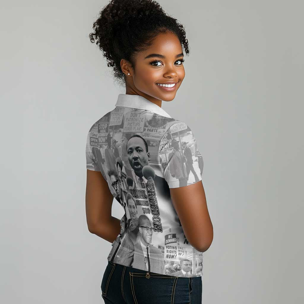 African-American History Month Women Polo Shirt Civil Rights Leaders