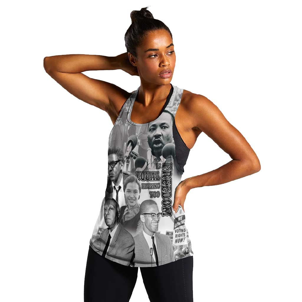 African-American History Month Women Racerback Tank Civil Rights Leaders