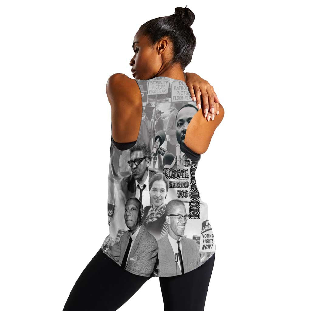 African-American History Month Women Racerback Tank Civil Rights Leaders