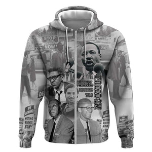 African-American History Month Zip Hoodie Civil Rights Leaders