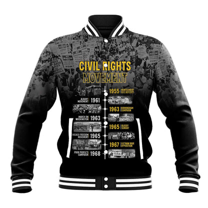 African-American History Month Baseball Jacket Civil Rights Movement