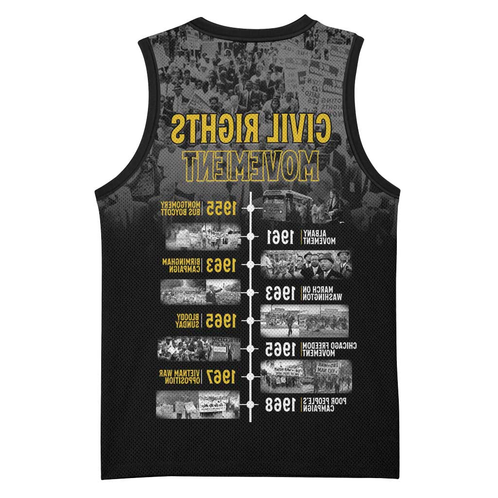 African-American History Month Basketball Jersey Civil Rights Movement - African Pride