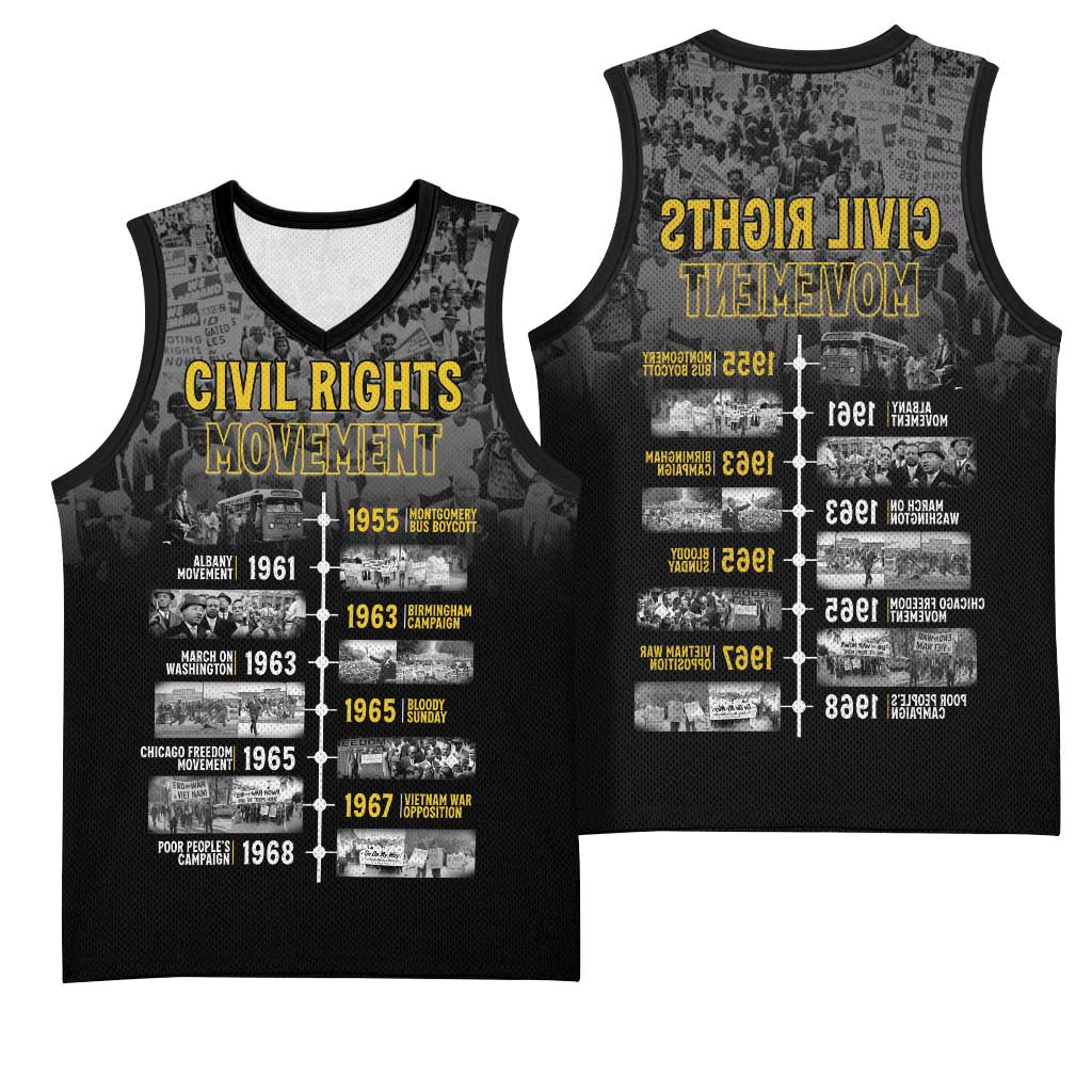 African-American History Month Basketball Jersey Civil Rights Movement - African Pride