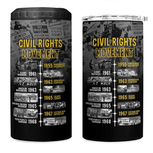 African-American History Month 4 in 1 Can Cooler Tumbler Civil Rights Movement