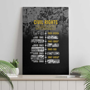 African-American History Month Canvas Wall Art Civil Rights Movement