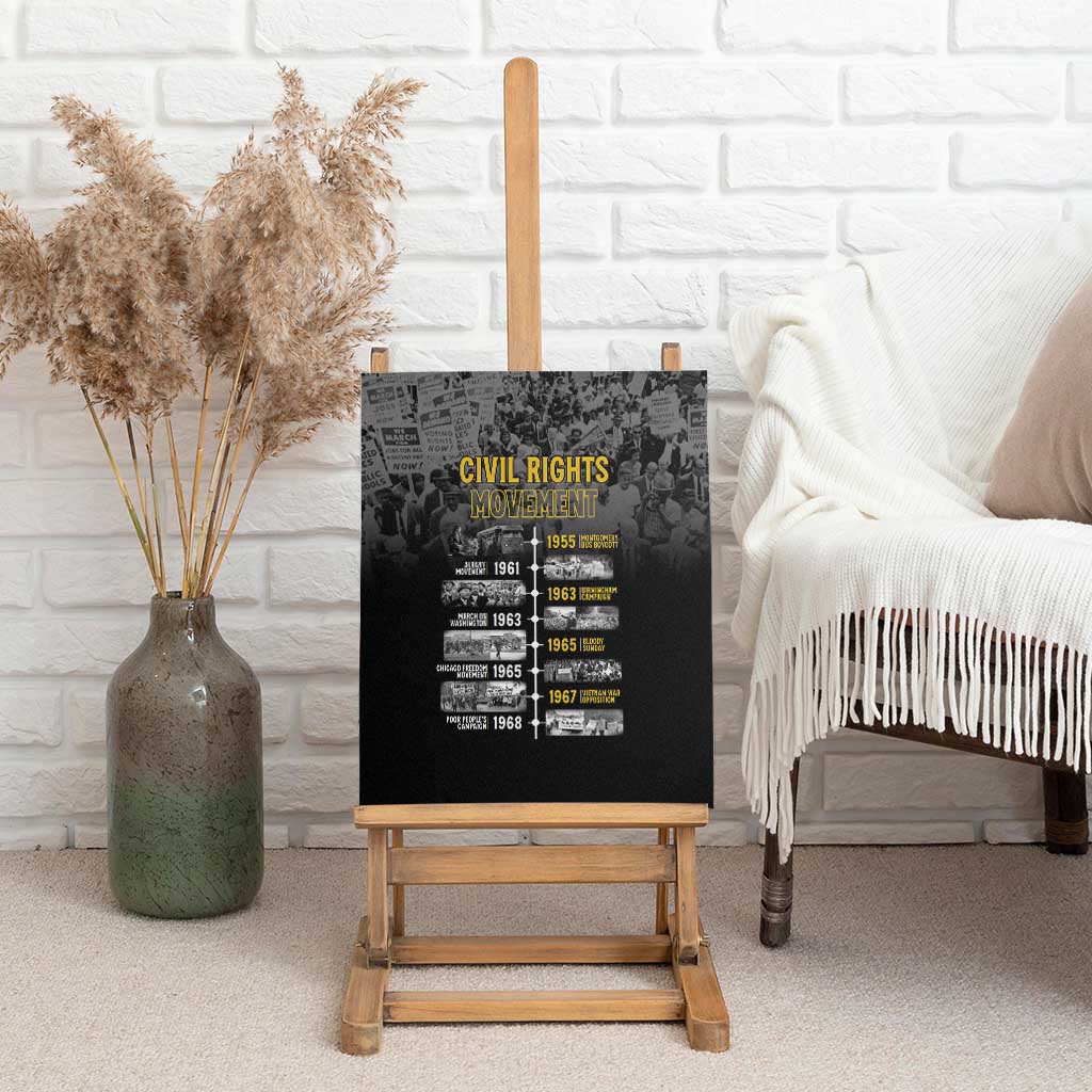 African-American History Month Canvas Wall Art Civil Rights Movement