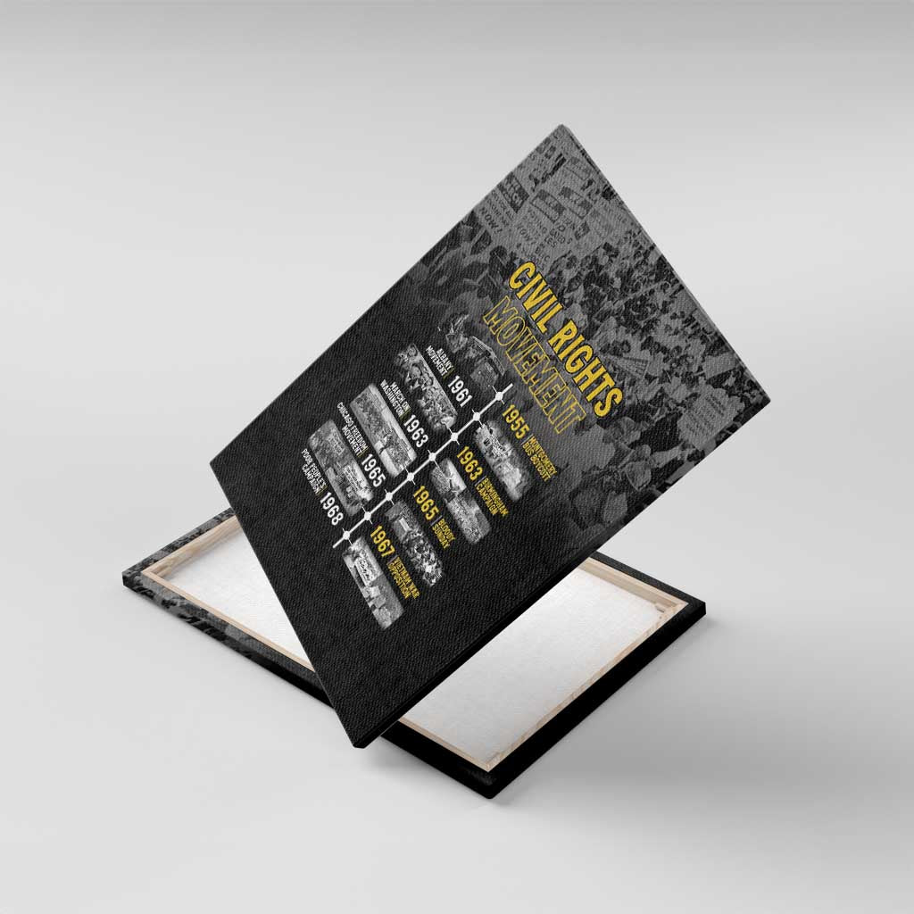 African-American History Month Canvas Wall Art Civil Rights Movement