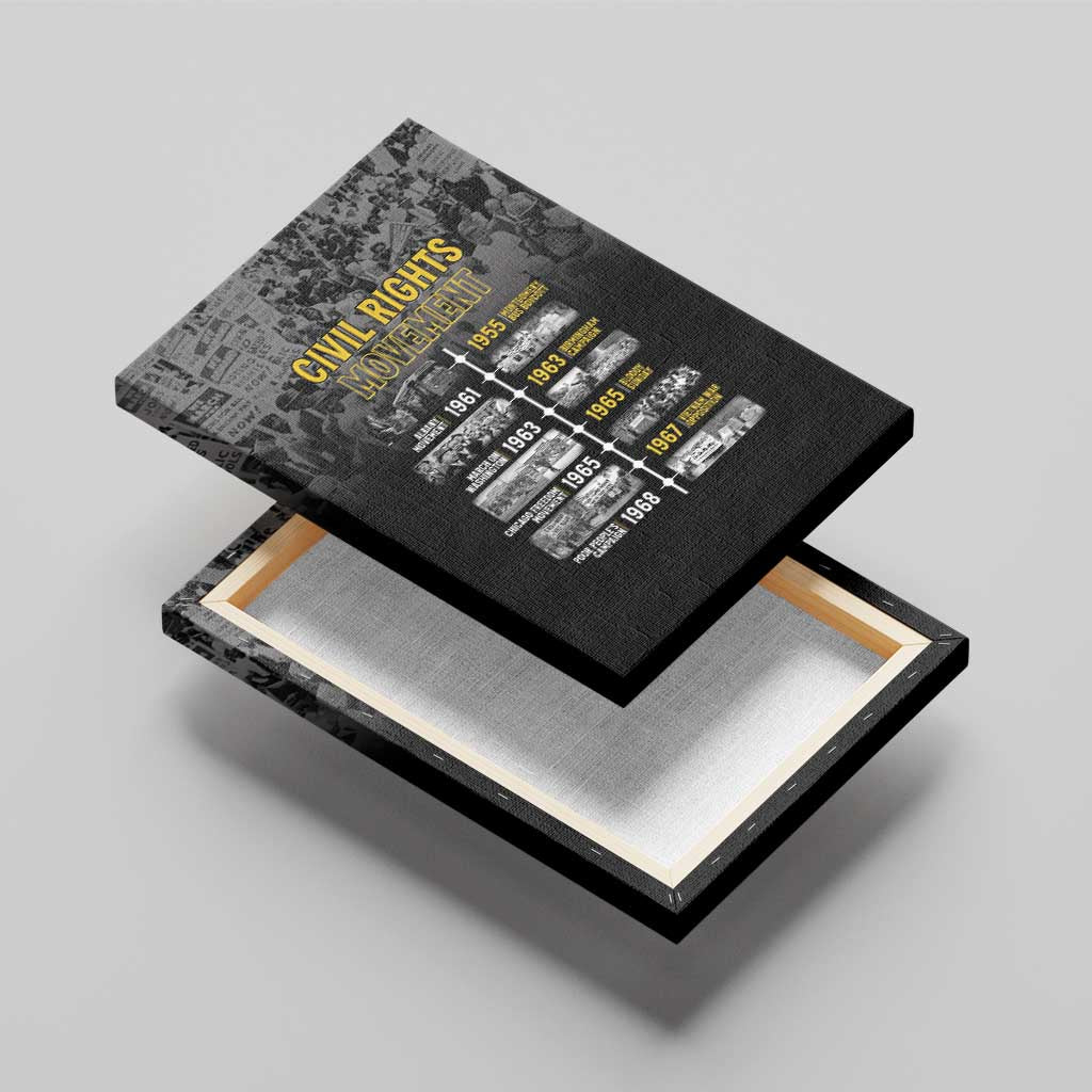 African-American History Month Canvas Wall Art Civil Rights Movement