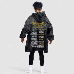 African-American History Month Kid Wearable Blanket Hoodie Civil Rights Movement