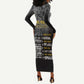 African-American History Month Long Sleeve Bodycon Dress Civil Rights Movement LT15