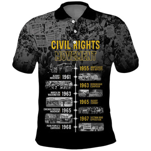 African-American History Month Polo Shirt Civil Rights Movement