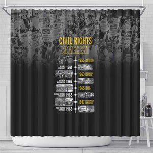 African-American History Month Shower Curtain Civil Rights Movement