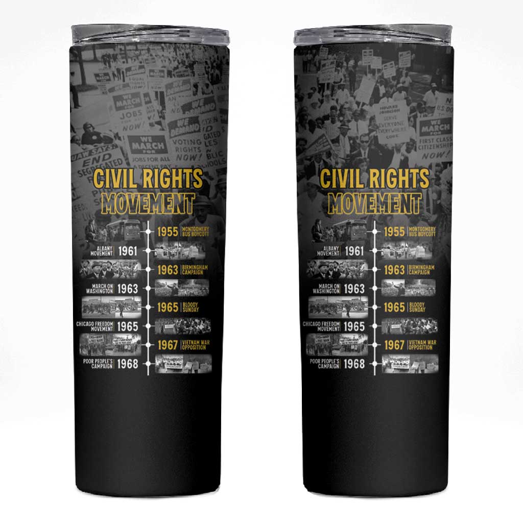 African-American History Month Skinny Tumbler Civil Rights Movement